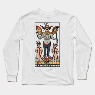 Vintage Tarot Card The Devil Le Diable Long Sleeve T-Shirt